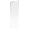 Mexen Next L Badewannenabtrennung 1-flügelig 70 x 150 cm, Streifen, Chrom - 895-070-000-03-09-01