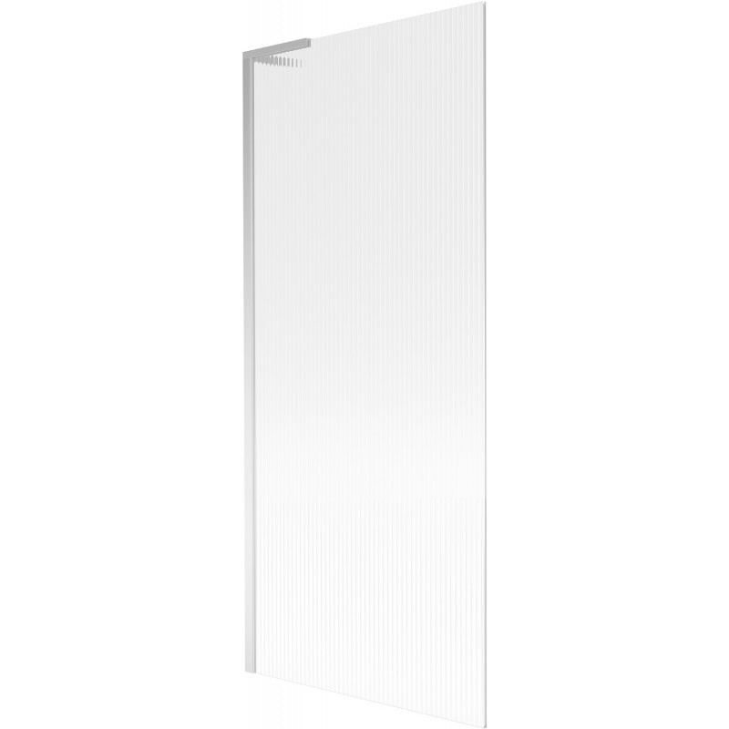 Mexen Next L Badewannenfaltwand 1-flügelig 80 x 150 cm, Streifen, Chrom - 895-080-000-03-09-01