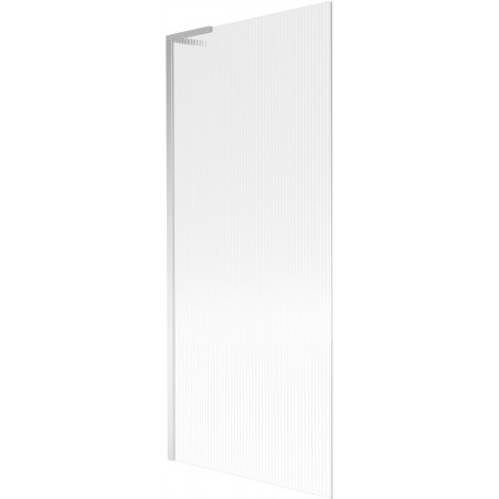 Mexen Next L Badewannenfaltwand 1-flügelig 80 x 150 cm, Streifen, Chrom - 895-080-000-03-09-01
