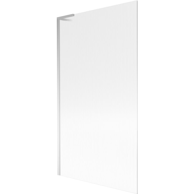 Mexen Next L Badewannenfaltwand 1-flügelig 100 x 150 cm, Streifen, Chrom - 895-100-000-03-09-01