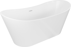 Mexen Montana freistehende Badewanne 180 x 90 cm, weiß, Überlauf weiß - 52011809000-20