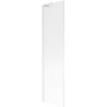 Mexen Next L Badewannenabtrennung 1-flügelig 50 x 150 cm, Streifen, Weiß - 895-050-000-03-09-20