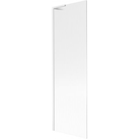 Mexen Next L Badewannen-Faltwand 1-flügelig 60 x 150 cm, Streifen, weiß - 895-060-000-03-09-20