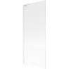 Mexen Next L Duschwand für Badewanne 1-flügelig 80 x 150 cm, gestreift, weiß - 895-080-000-03-09-20