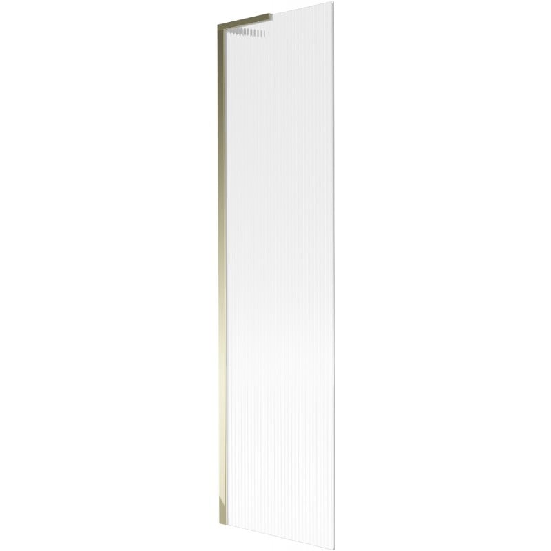 Mexen Next L Badewannenabtrennung 1-flügelig 50 x 150 cm, gestreift, gold - 895-050-000-03-09-50