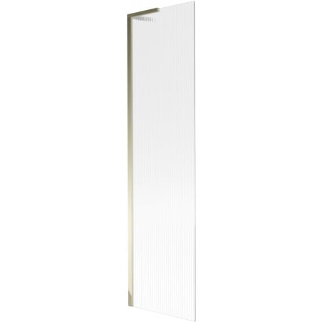 Mexen Next L Badewannenabtrennung 1-flügelig 50 x 150 cm, gestreift, gold - 895-050-000-03-09-50
