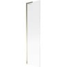 Mexen Next L Badewannenabtrennung 1-flügelig 50 x 150 cm, gestreift, gold - 895-050-000-03-09-50