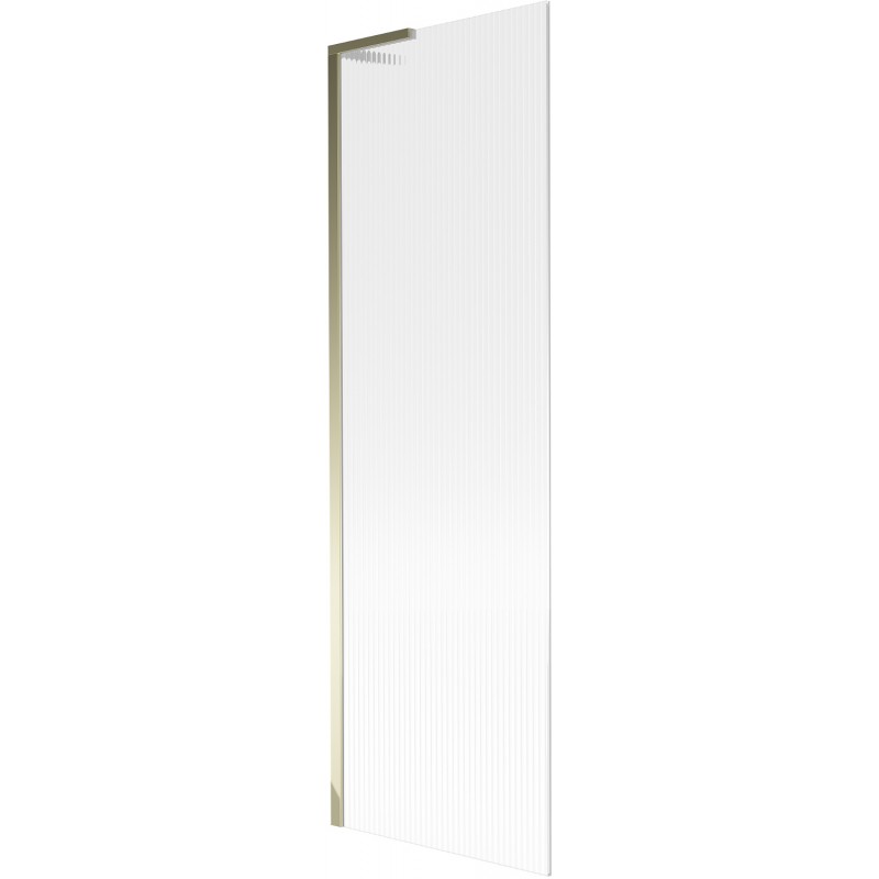 Mexen Next L Badewannenfaltwand 1-flügelig 60 x 150 cm, Streifen, Gold - 895-060-000-03-09-50