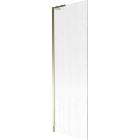 Mexen Next L Badewannenfaltwand 1-flügelig 60 x 150 cm, Streifen, Gold - 895-060-000-03-09-50