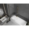 Mexen Next L Badewannenabtrennung 1-teilig 70 x 150 cm, Streifen, Gold - 895-070-000-03-09-50