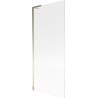 Mexen Next L Badewannenfaltwand 1-flügelig 80 x 150 cm, Streifen, Gold - 895-080-000-03-09-50