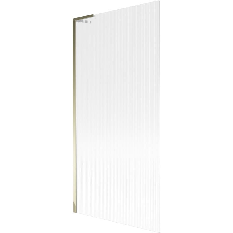 Mexen Next L Badewannenfaltwand 1-flügelig 90 x 150 cm, gestreift, gold - 895-090-000-03-09-50