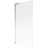 Mexen Next L Badewannenfaltwand 1-flügelig 90 x 150 cm, gestreift, gold - 895-090-000-03-09-50