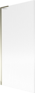 Mexen Next L Badewannenfaltwand 1-flügelig 90 x 150 cm, gestreift, gold - 895-090-000-03-09-50