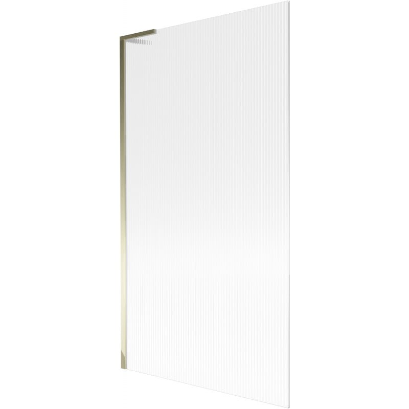 Mexen Next L Badewannenabtrennung 1-flügelig 100 x 150 cm, Streifen, Gold - 895-100-000-03-09-50