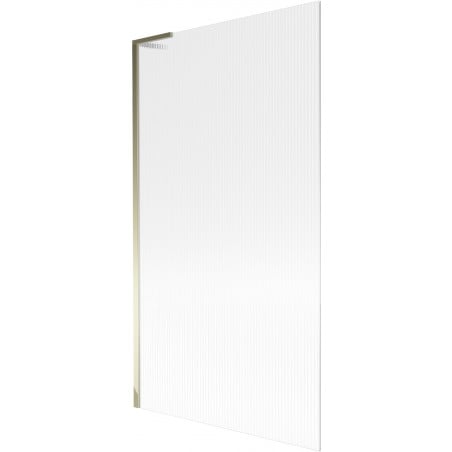 Mexen Next L Badewannenabtrennung 1-flügelig 100 x 150 cm, Streifen, Gold - 895-100-000-03-09-50