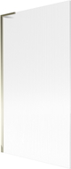 Mexen Next L Badewannenabtrennung 1-flügelig 100 x 150 cm, Streifen, Gold - 895-100-000-03-09-50
