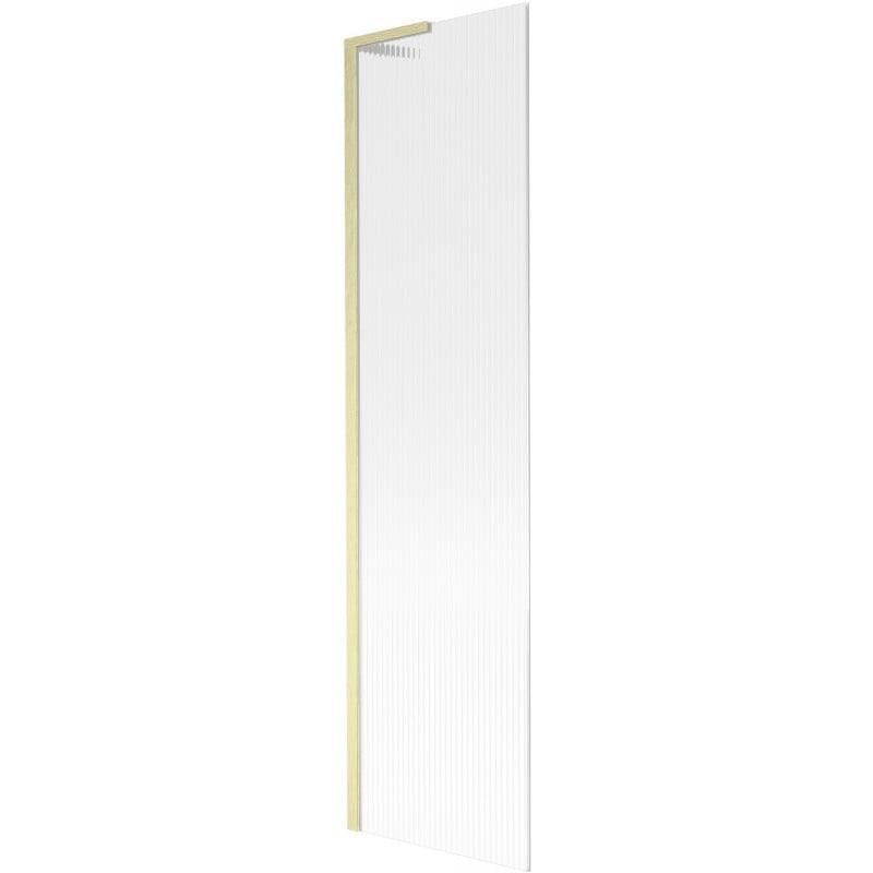 Mexen Next L Badewannenfaltwand 1-teilig 50 x 150 cm, Streifen, gebürstetes Gold - 895-050-000-03-09-55