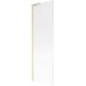 Mexen Next L Badewannenfaltwand 1-flügelig 60 x 150 cm, Streifen, gebürstetes Gold - 895-060-000-03-09-55