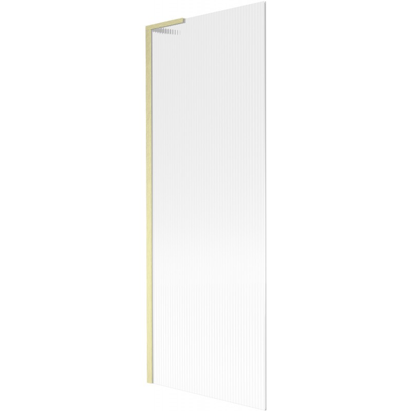 Mexen Next L Badewannenfaltwand 1-flügelig 70 x 150 cm, Streifen, gold gebürstet - 895-070-000-03-09-55