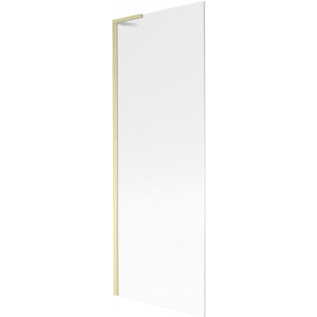 Mexen Next L Badewannenfaltwand 1-flügelig 70 x 150 cm, Streifen, gold gebürstet - 895-070-000-03-09-55