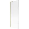 Mexen Next L Badewannenfaltwand 1-flügelig 70 x 150 cm, Streifen, gold gebürstet - 895-070-000-03-09-55