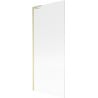 Mexen Next L Badewannenfaltwand 1-flügelig 80 x 150 cm, Streifen, gebürstetes Gold - 895-080-000-03-09-55
