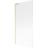 Mexen Next L Badewannenfaltwand 1-flügelig 90 x 150 cm, Streifen, Gold gebürstet - 895-090-000-03-09-55