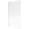 Mexen Next L Badewannenfaltwand 1-flügelig 100 x 150 cm, Streifen, gebürstetes Gold - 895-100-000-03-09-55