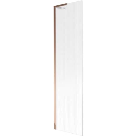 Mexen Next L Badewannenfaltwand 1-flügelig 50 x 150 cm, Streifen, Roségold - 895-050-000-03-09-60