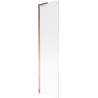 Mexen Next L Badewannenfaltwand 1-flügelig 50 x 150 cm, Streifen, Roségold - 895-050-000-03-09-60