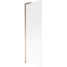 Mexen Next L Badewannenwand 1-flügelig 60 x 150 cm, Streifen, Roségold - 895-060-000-03-09-60