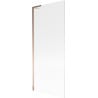 Mexen Next L Badewannenfaltwand 1-flügelig 80 x 150 cm, Streifen, Roségold - 895-080-000-03-09-60