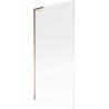 Mexen Next L Badewannenfaltwand 1-flügelig 90 x 150 cm, Streifen, Roségold - 895-090-000-03-09-60