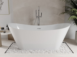 Mexen Celia freistehende Badewanne 170 x 75 cm, weiß, chrom Überlauf - 52331707500-01