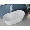Mexen Luna freistehende Badewanne 150 x 75 cm, weiß, Überlauf weiß - 52031507500-20