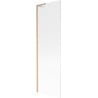 Mexen Next L Badewannenaufsatz 1-flügelig 60 x 150 cm, Streifen, gebürstetes Kupfer - 895-060-000-03-09-65