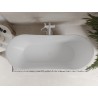 Mexen Celia freistehende Badewanne 170 x 75 cm, weiß, weißer Überlauf - 52331707500-20