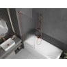 Mexen Next L Badewannenfaltwand 1-flügelig 70 x 150 cm, Streifen, gebürstetes Kupfer - 895-070-000-03-09-65