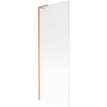 Mexen Next L Badewannenfaltwand 1-flügelig 70 x 150 cm, Streifen, gebürstetes Kupfer - 895-070-000-03-09-65