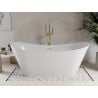 Mexen Celia freistehende Badewanne 170 x 75 cm, weiß, Überlauf gold - 52331707500-50