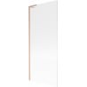 Mexen Next L Badewannenfaltwand 1-teilig 80 x 150 cm, Streifen, gebürstetes Kupfer - 895-080-000-03-09-65
