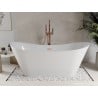 Mexen Celia freistehende Badewanne 170 x 75 cm, weiß, Überlauf gebürstetes Kupfer - 52331707500-65