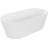 Mexen Luna freistehende Badewanne 170 x 80 cm, weiß, weißer Überlauf - 52031708000-20
