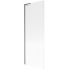 Mexen Next L Duschabtrennung 1-flügelig 70 x 150 cm, Streifen, gun gray gebürstet - 895-070-000-03-09-66