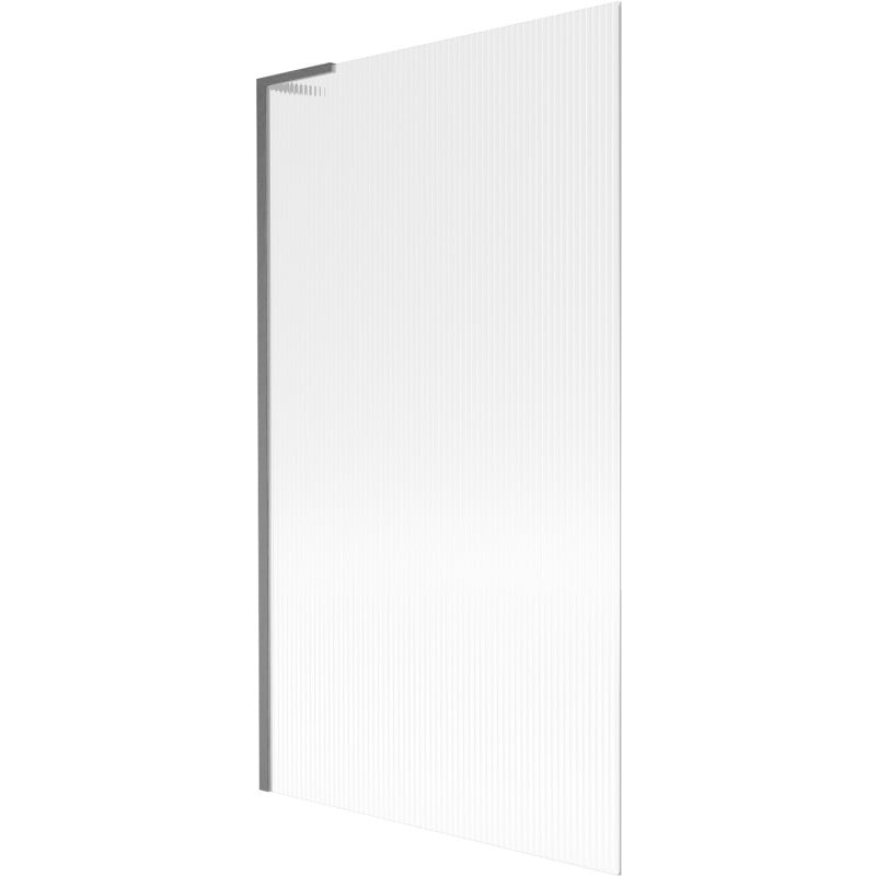 Mexen Next L Badewannen-Faltwand 1-teilig 100 x 150 cm, Streifen, gun gray gebürstet - 895-100-000-03-09-66