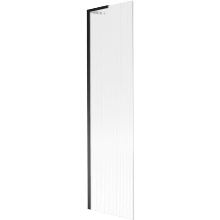Mexen Next L Badewannenfaltwand 1-flügelig 50 x 150 cm, Streifen, schwarz - 895-050-000-03-09-70