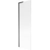 Mexen Next L Badewannenwand 1-flügelig 60 x 150 cm, Streifen, schwarz - 895-060-000-03-09-70