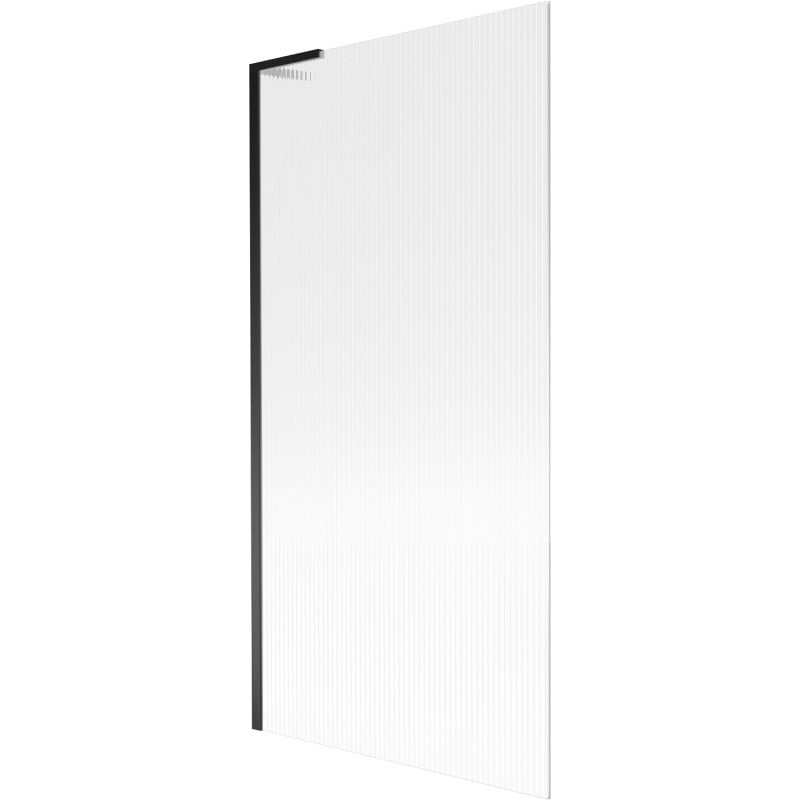 Mexen Next L Badewannenfaltwand 1-flügelig 90 x 150 cm, Streifen, schwarz - 895-090-000-03-09-70