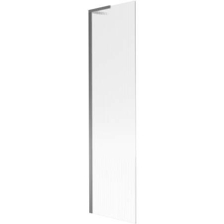 Mexen Next L Duschabtrennung 1-flügelig 50 x 150 cm, gestreift, Gun Metal - 895-050-000-03-09-95